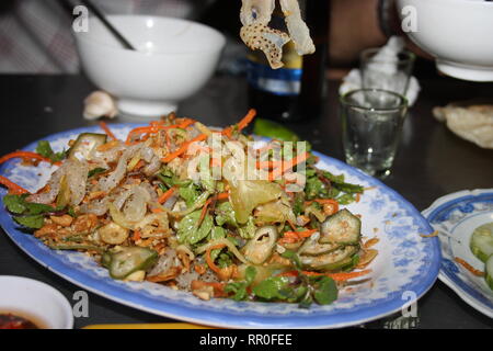 Octopus salat, la cuisine vietnamienne Banque D'Images