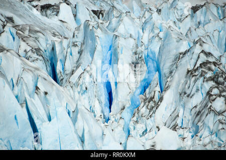 Une vue sur le glacier Perito Moreno et les champs de glace de la Patagonie Argentine Banque D'Images