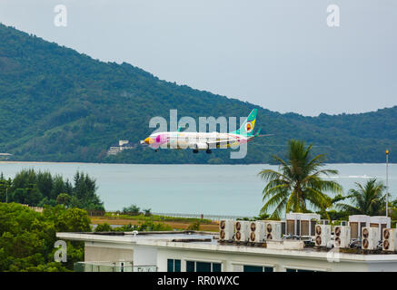 Boeing 737 Nok Air landing de la mer Banque D'Images