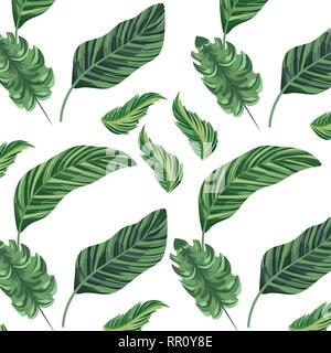 Feuilles nature cartoon Illustration de Vecteur
