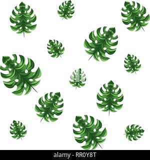 Feuilles nature cartoon Illustration de Vecteur