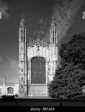 Façade est du King's College de Cambridge, King's Parade Banque D'Images