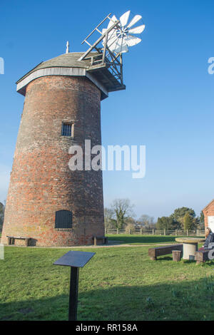 Hough Mill à l'origine connu comme Thringstone moulin dans la campagne du Leicestershire Banque D'Images