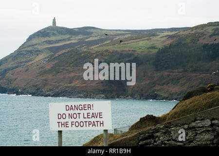 La vie dans l'île de Man de Port Erin Banque D'Images