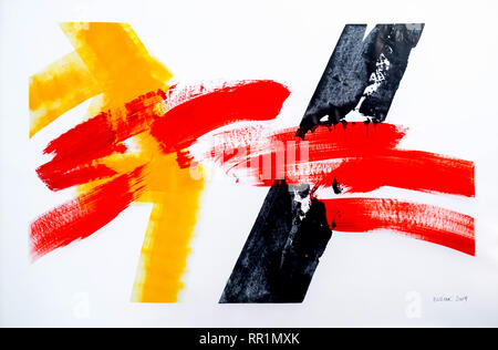 L'art abstrait par Ed Buziak. Banque D'Images