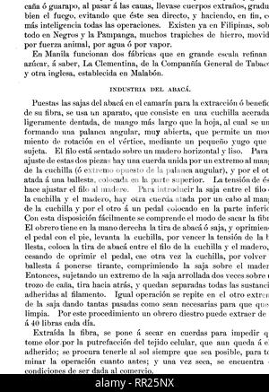 . El archipiélago filipino : colección de datos estadísticos, cronológicos geográficos, Bulletin statistique, y relativos al mismo, entresacados de anteriores obras ú obtenidos con la propia observación y estudio. Les philippins ; l'histoire naturelle. . Veuillez noter que ces images sont extraites de la page numérisée des images qui peuvent avoir été retouchées numériquement pour plus de lisibilité - coloration et l'aspect de ces illustrations ne peut pas parfaitement ressembler à l'œuvre originale.. Algué, José. ed ; Jésuites. Washington : Impr. del gobierno Banque D'Images