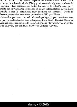 . El archipiélago filipino : colección de datos estadísticos, cronológicos geográficos, Bulletin statistique, y relativos al mismo, entresacados de anteriores obras ú obtenidos con la propia observación y estudio. Les philippins ; l'histoire naturelle. . Veuillez noter que ces images sont extraites de la page numérisée des images qui peuvent avoir été retouchées numériquement pour plus de lisibilité - coloration et l'aspect de ces illustrations ne peut pas parfaitement ressembler à l'œuvre originale.. Algué, José. ed ; Jésuites. Washington : Impr. del gobierno Banque D'Images