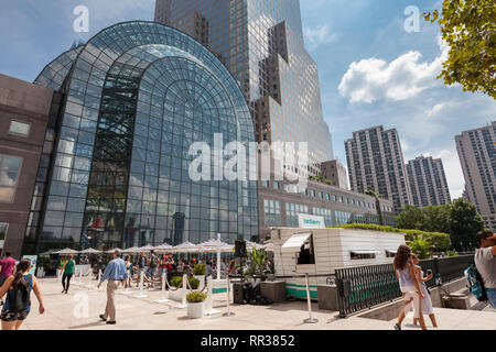 Extérieur de la Brookfield Place dans le Lower Manhattan, New York, New York. Banque D'Images