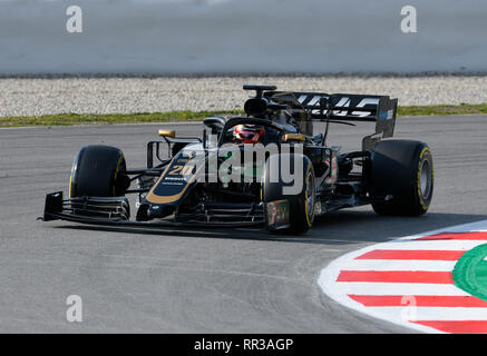 Circuit de Barcelona-Catalunya Espagne, 19.2.2019 : Formule 1 sport automobile, les essais d'hiver --- Kevin Magnussen (DEN), Haas VF-19 Banque D'Images