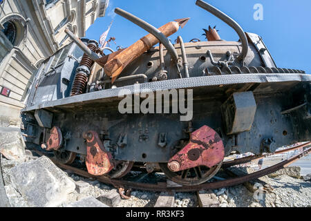 Siège de Steampunk, Oamaru, Otago, île du Sud, Nouvelle-Zélande Banque D'Images