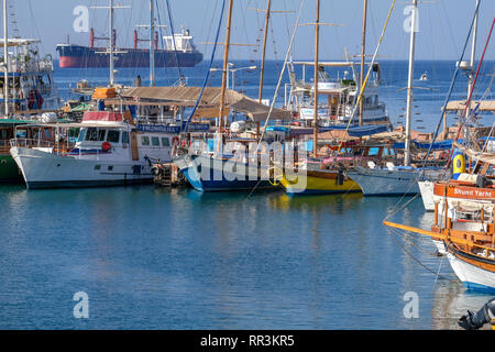 Israël, Eilat, Yacht Club et Marina Banque D'Images