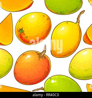 Vecteur de mangue sur fond blanc Illustration de Vecteur