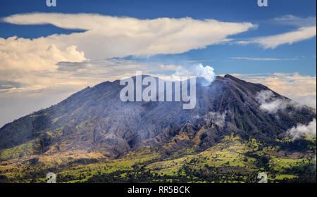 Vue panoramique du Volcan Turrialba à Cartago, Costa Rica Banque D'Images