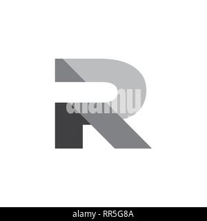 Lettres pr logo géométrique simple vector Illustration de Vecteur