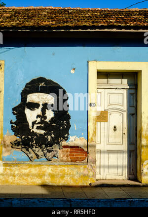 Image emblématique de Che Guevara comme Graffiti in Trinidad, Cuba Banque D'Images