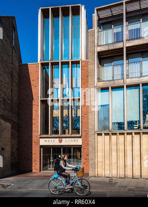 Jesus College de Cambridge - Cour de l'entrée de la nouvelle Cour de l'Auditorium et forum - Cambridge - Architecture architectes - 2017 Níall McLaughlin Banque D'Images