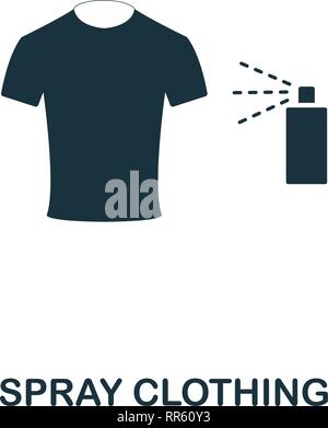 Vêtements pulvérisation icône. La conception de style premium à partir de la technologie de l'avenir collection d'icônes. Vêtements pulvérisation parfait pixel pour l'icône web design, apps, logiciels Illustration de Vecteur