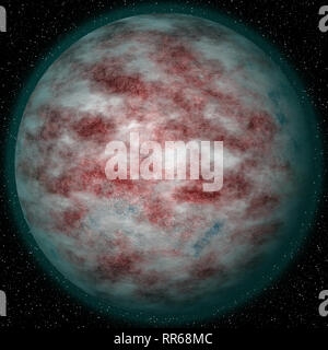 Une planète dans l'espace Banque D'Images