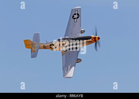 La DEUXIÈME GUERRE MONDIALE avion de chasse P-51 Mustang Banque D'Images