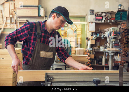 Chef de bloc de bois rabotés Banque D'Images