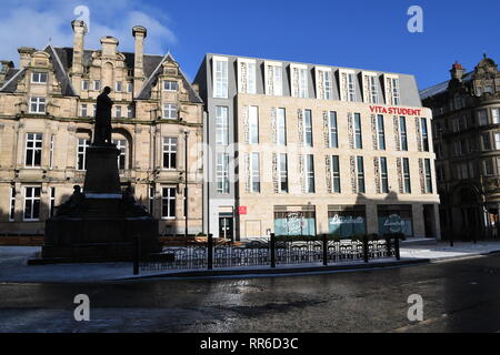 Vita chambres d'étudiants, Westgate, Newcastle upon Tyne, England UK Banque D'Images