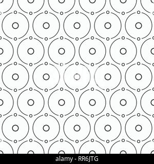 Résumé simple modèle de cercles, séparés en deux parties égales. La texture élégante. Modèle très tendance pour les tissus, papiers peints, papier d'emballage, cartes, web. Illustration de Vecteur