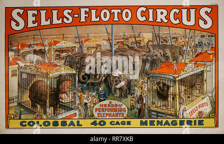 Affiches Circus World Museum Baraboo Wisconsin Banque D'Images