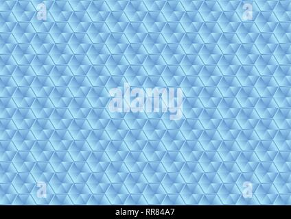 Résumé bleu verre hexagones texture pattern. Vector background Illustration de Vecteur