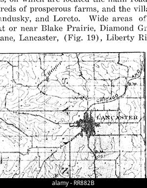 . Études en histoire naturelle. Histoire naturelle ; l'histoire naturelle. Histoire d'ÉROSION DE région non glaciée 87 ?/ JX&amp ;&amp ;&gt ; f ,'. ^^p r : Fig-. 20. Une partie de l'ir topographiques Elizabeth.ap où la plaine de Lancaster est exceptionnel.y bien représenté.. Veuillez noter que ces images sont extraites de la page numérisée des images qui peuvent avoir été retouchées numériquement pour plus de lisibilité - coloration et l'aspect de ces illustrations ne peut pas parfaitement ressembler à l'œuvre originale.. Université de l'Iowa ; State University of Iowa ; fabrication d'Amérique Projet. Iowa City, IA Banque D'Images