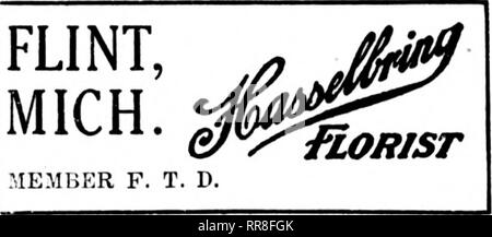 . Les fleuristes [microforme] examen. La floriculture. MICHIGAN ARRÊTÉS SERONT soigneusement gardés PAR HENRY SMITH'ORATBD moORJ CO. FLORAL GRAND RAPIDS ET GROS FLEURISTE AU DÉTAIL États F.T. D. 200,000 PIEDS DE VERRE CONSACRÉ AUX FLEURS ET PLANTES DETROIT J. BREITMEYER'S SONS 1314 Broadway "toujours un plaisir de garder un oeil, personnellement, sur toute commande d'un frère fleuriste." Je Philippe Breltmeyer DETROIT Scribner, 2740 Fleurs CO. EST FORT STREET, toujours à votre service. IONIA, MICHIGAN CENTRAL MICHIGAN PIKE FLOWER, légumes et FHIIT FA KM menant IHori-"^t pour l'Ionie et Montcalm Counties Greenho Banque D'Images