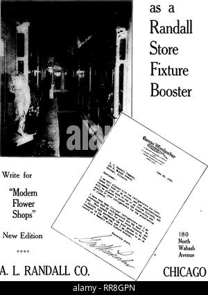 . Les fleuristes [microforme] examen. La floriculture. 6 JCLX Rorists^, 1922 La revue 15 Wienhoeber sur George va enregistrer en tant que modem pour écrire "magasins de fleurs" Nouvelle édition Booster. •&Gt ; ••• : ? : ?&gt ; 180 North Wabash Avenue A. L RANDALL CO. Veuillez noter que ces images sont extraites de la page numérisée des images qui peuvent avoir été retouchées numériquement pour plus de lisibilité - coloration et l'aspect de ces illustrations ne peut pas parfaitement ressembler à l'œuvre originale.. Chicago : les fleuristes Pub. Co Banque D'Images