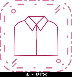 L'icône de l'école Shirt Vector Illustration vecteur icône de signe pour utilisation personnelle et commerciale... L'icône de la mode Look propre... Illustration de Vecteur