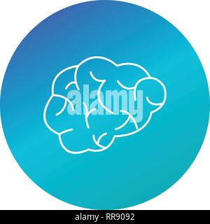 Icône Icône vecteur cerveau signe vecteur Illustration pour utilisation personnelle et commerciale... L'icône de la mode Look propre... Illustration de Vecteur