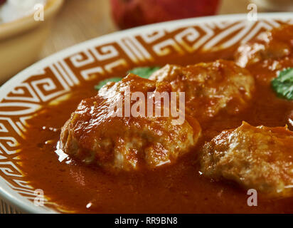 Doodhi Kofta Curry, Lauki Kofta curry recette populaire, de Hyderabad Banque D'Images