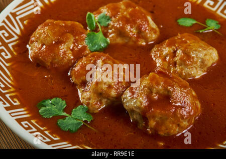 Doodhi Kofta Curry, Lauki Kofta curry recette populaire, de Hyderabad Banque D'Images