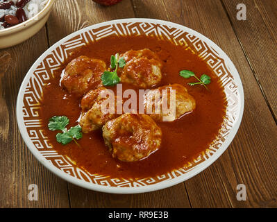 Doodhi Kofta Curry, Lauki Kofta curry recette populaire, de Hyderabad Banque D'Images