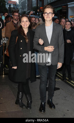 Sep 14, 2015 - Londres, Angleterre, Royaume-Uni - photographie de presse 51 Nuit, Noel Coward Theatre - La photo montre des arrivées : Tom Fletcher Banque D'Images