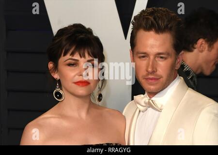 Los Angeles, USA. Feb 24, 2019. LOS ANGELES, CA - le 24 février : Ginnifer Goodwin et Josh Dallas au Vanity Fair Oscar Party le 24 février 2019 à Los Angeles, Californie. Credit : Imagespace/Alamy Live News Banque D'Images