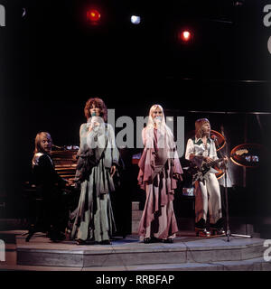 ABBA Agnetha Fältskog (, Anni-Frid Lyngstad, Björn Ulvaeus, Benny Andersson), groupe pop suédois (1970) / Überschrift : ABBA Banque D'Images