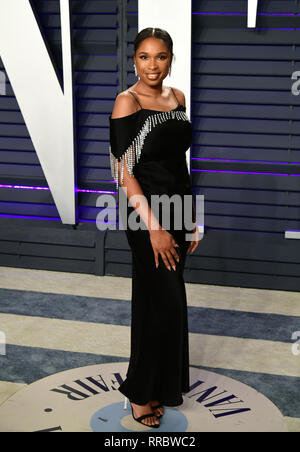 Jennifer Hudson participant à la Vanity Fair Oscar Party organisée à l'Annenberg Center for the Performing Arts à Beverly Hills, Los Angeles, Californie, USA. Banque D'Images