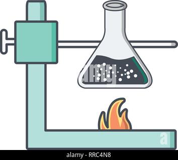 L'icône vecteur Experiment Illustration de Vecteur