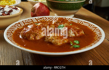 Doodhi Kofta Curry, Lauki Kofta curry recette populaire, de Hyderabad Banque D'Images