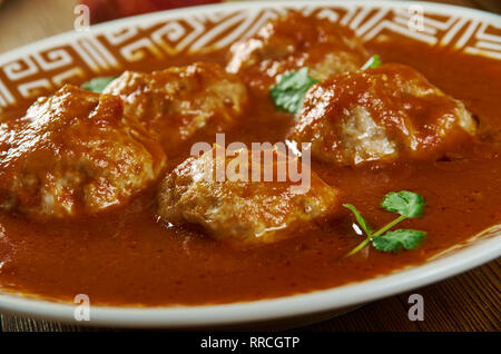 Doodhi Kofta Curry, Lauki Kofta curry recette populaire, de Hyderabad Banque D'Images