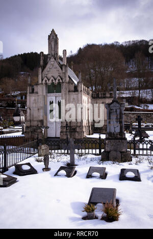 Cimetière de Malmedy, Belgique, Europe. Friedhof von Malmedy, Belgien, Europa. Banque D'Images