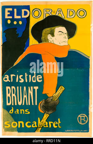 Eldorado, Aristide Bruant, affiche, 1892, Henri de Toulouse-Lautrec, d'impression de l'affiche Banque D'Images