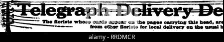 . Les fleuristes [microforme] examen. La floriculture. 136 Rorists ApniL Tke' Review 28, 1921 rr Bonjour*.* fleuriste cartes whoa* apparaissent sur les pasos ewTsrlnc proparad cette perle, Aro à flll ordars »-- aaa ""Sbar fleuristes locaux tor sur dallvary nmial tba base.. Veuillez noter que ces images sont extraites de la page numérisée des images qui peuvent avoir été retouchées numériquement pour plus de lisibilité - coloration et l'aspect de ces illustrations ne peut pas parfaitement ressembler à l'œuvre originale.. Chicago : les fleuristes Pub. Co Banque D'Images