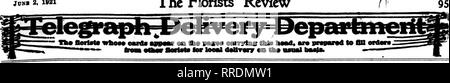 . Les fleuristes [microforme] examen. La floriculture. Cmbn 2. Le Rorists^ 1921^ n'examen. SAN FRANCISCO et environs F. C. Jaeger &AMP ; Fils 141 Powell Street fleuristes. Veuillez noter que ces images sont extraites de la page numérisée des images qui peuvent avoir été retouchées numériquement pour plus de lisibilité - coloration et l'aspect de ces illustrations ne peut pas parfaitement ressembler à l'œuvre originale.. Chicago : les fleuristes Pub. Co Banque D'Images
