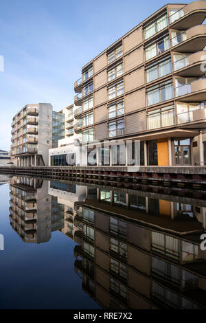 Un développement par la Nottingham Canal dans Nottingham City, Lancashire England UK Banque D'Images