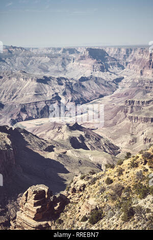 Les tons de couleur photo du Grand Canyon, Arizona, USA. Banque D'Images