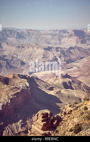Les tons de couleur photo du Grand Canyon, Arizona, USA. Banque D'Images